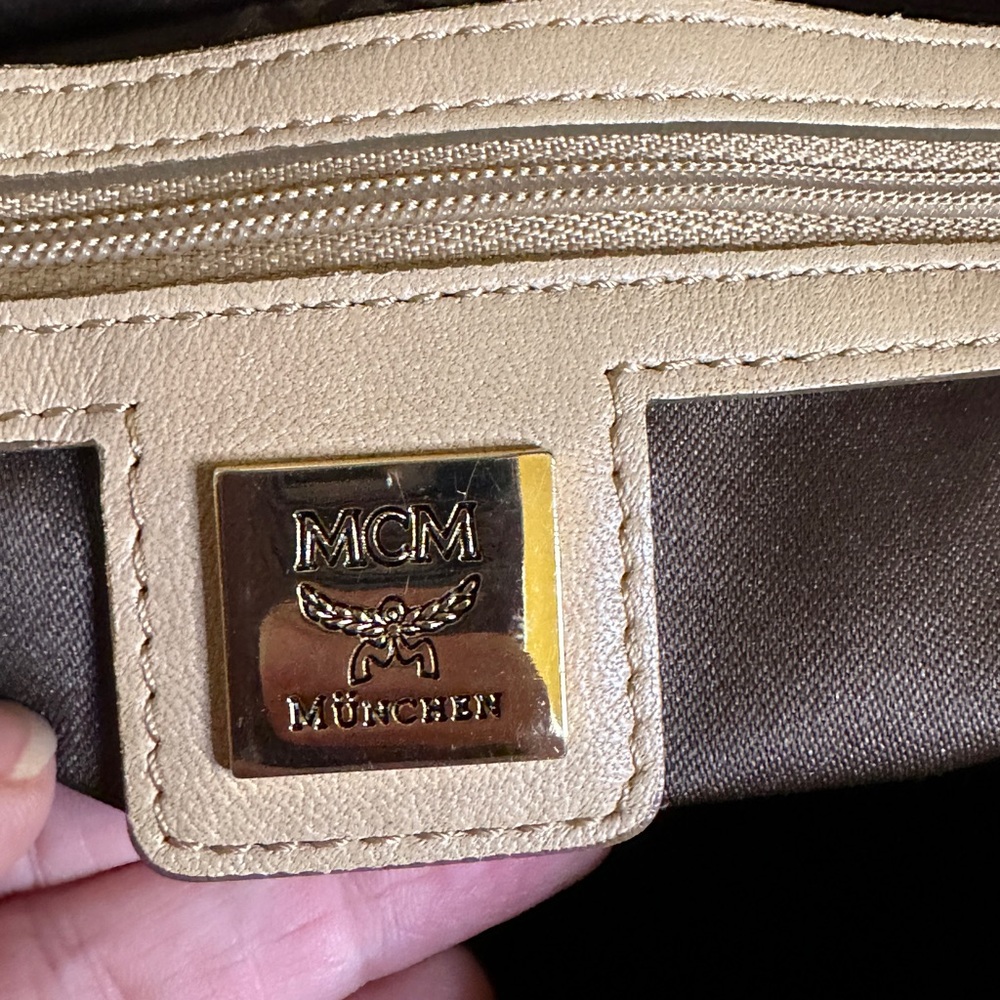 EUC - MCM Visetos Leather Boston Satchel With Lock and Key. - Picture 12 of 16